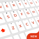Orange White Keyboard,Simple Orange Keyboard Theme APK