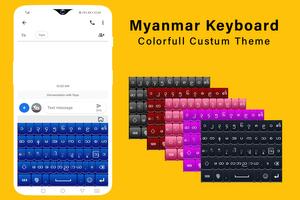 Myanmar Keyboard Unicode Font Affiche