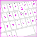 Purple White Keyboard, Purple Keyboard Themes APK