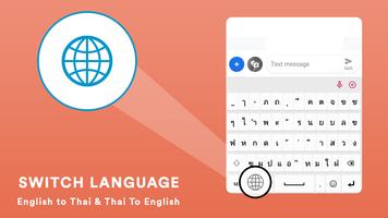 Thai English Keyboard App capture d'écran 3
