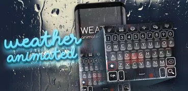 Raindrops Animated Keyboard