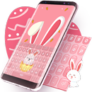 Rosa lindo conejito teclado APK