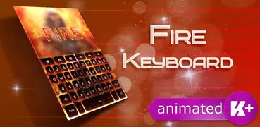 Feuer Animierte Tastatur Thema