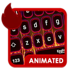 Neon Fire Animated Keyboard APK download