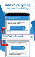 Voice Keyboard & Calculator – Easy to Calculate Affiche