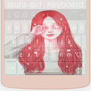 Cute Laurra Girl Keyboard Theme HD APK