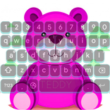 Theme Keyboard Cute Teddy Love