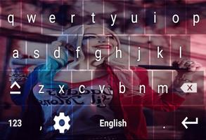 Harley Quinn Keyboard theme HD Affiche