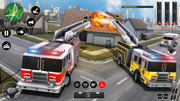 Jeu Camion de pompiers 3D capture d'écran 2