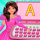 子供向けのピンクのコンピューターゲーム アイコン