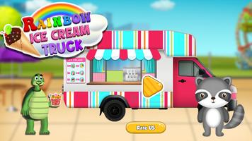 Ice Cream Truck: Rainbow Games Affiche