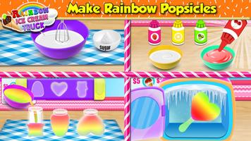 Ice Cream Truck: Rainbow Games captura de pantalla 1