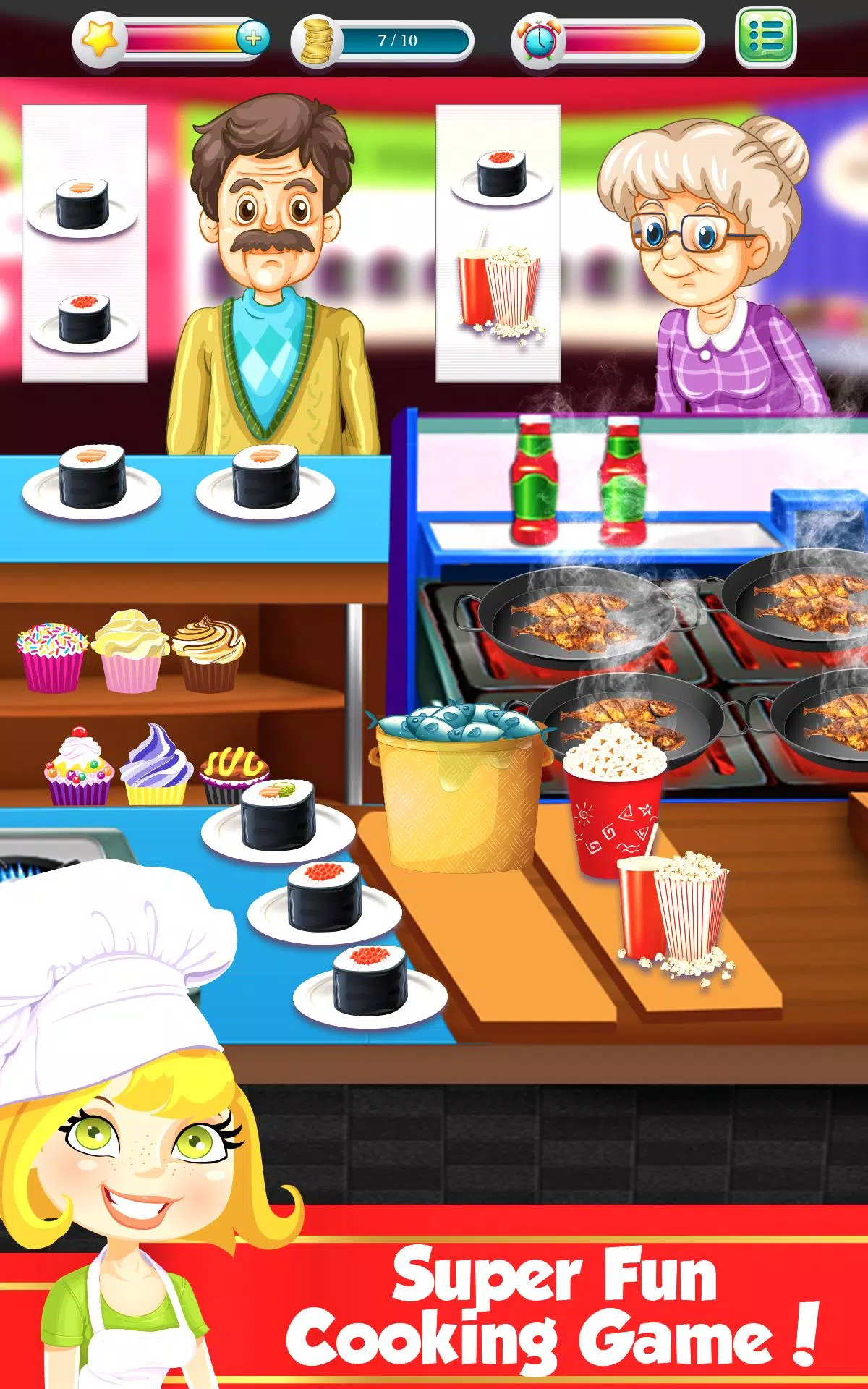 Descarga de APK de Cocinar sabroso sushi Maker: Juegos cocina japones para  Android
