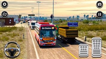 Bus Simulator Offroad Games 3D الملصق