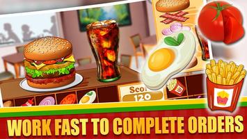 Fast Food Cooking Game Offline ảnh chụp màn hình 2