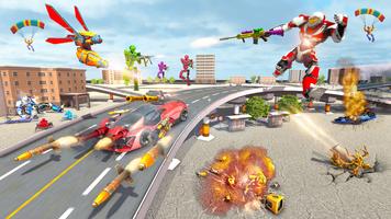 Wasp Robot Car Game: Robot Transforming Games screenshot 1