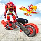 Flying Police Parrot Bike Robot Super Robot Hero icône