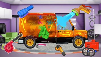 트럭 게임 세차 살롱 포스터