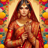 Habillage de mariage indien