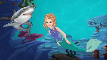 Mermaid vs Shark Dash Affiche