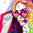 Color by number : Pixel Art Makeup Games For Girls