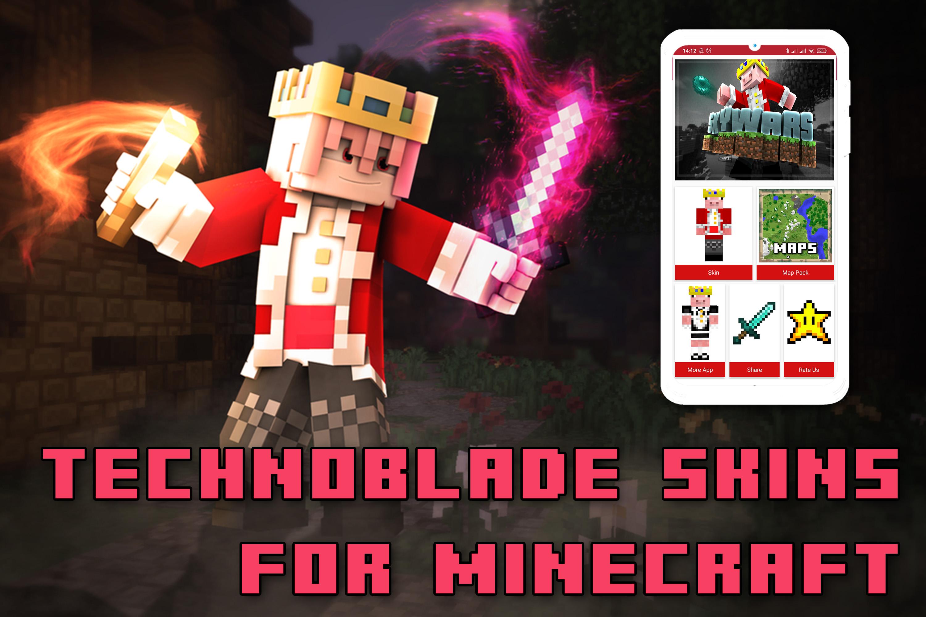 Technoblade  Minecraft PE Skins