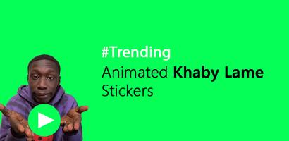 Khaby Lame Stickers (Animated) Affiche
