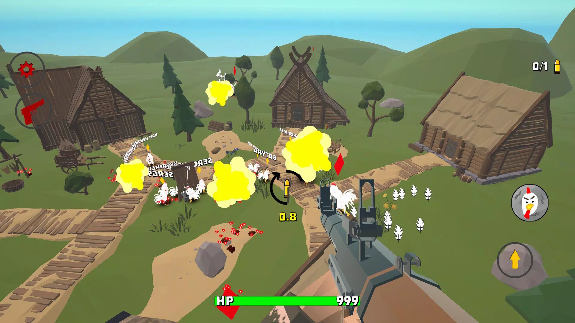 Download do APK de Jogo da Galinha com Arma 2 para Android