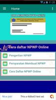 Cara Daftar NPWP Online โปสเตอร์