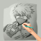 Draw anime characters ไอคอน