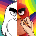 Angry Coloring Book Birds