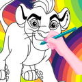 lion Coloring Book guard