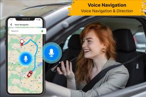 GPS Navigation Maps Directions Plakat