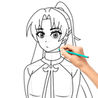 how to draw anime characters ikona