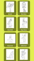 Draw cartoon characters Affiche