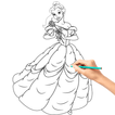How to draw princess