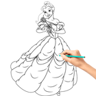 How to draw princess icon