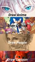 how to draw پوسٹر