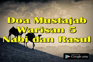 Doa Mustajab Warisan 5 Nabi Dan Rasul captura de pantalla 1