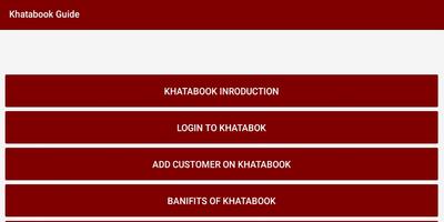 Poster Khatabook Guide