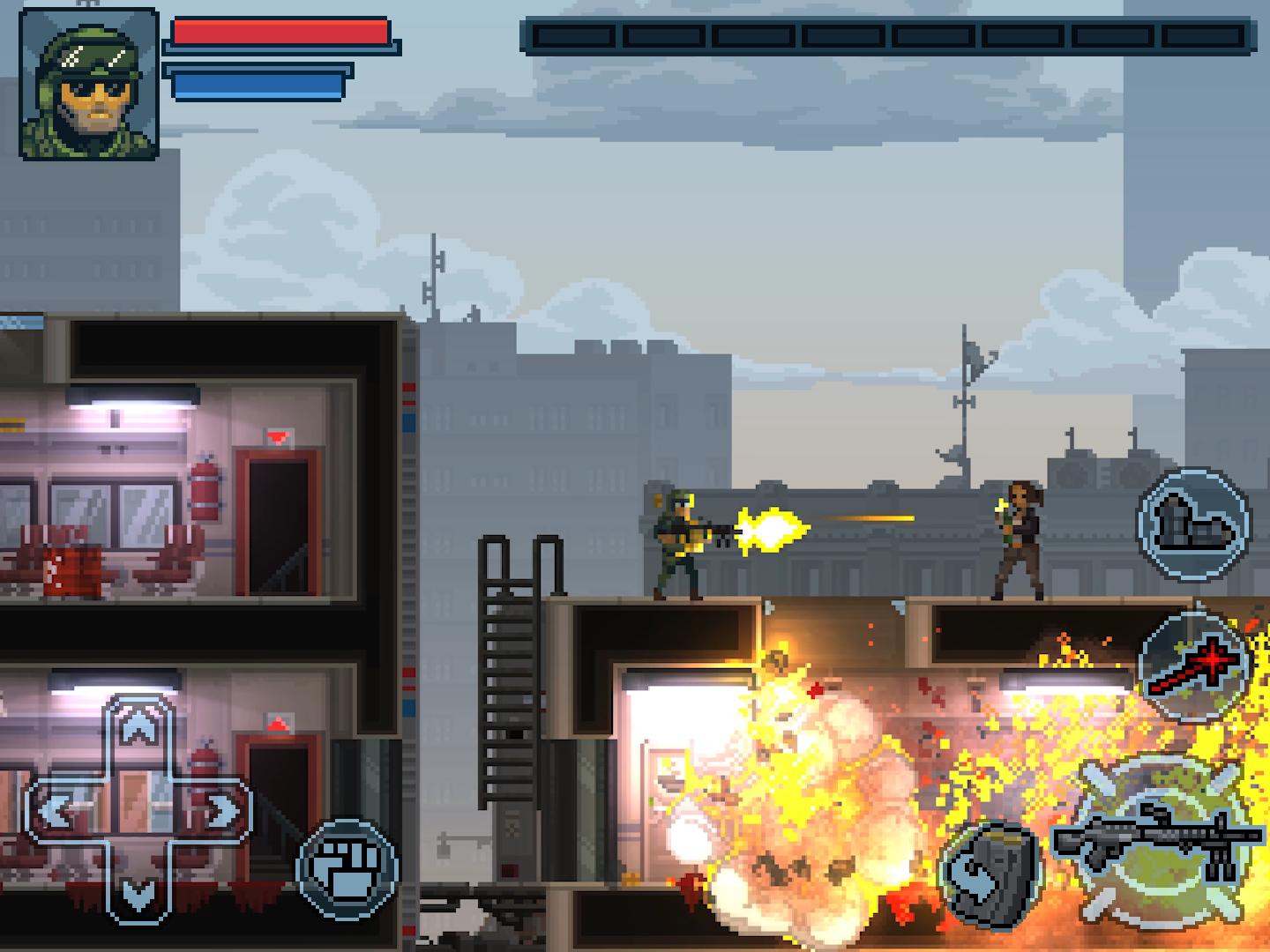 Игра Door Kickers 2. Игра Door Kickers Action Squad. Шутер вид сбоку на андроид. Пиксельная стрелялка вид сбоку.