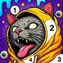Creepy Cat Color by Number APK