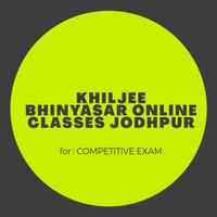 KHILJEE BHINYASAR ONLINE CLASSES JODHPUR gönderen