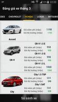 برنامه‌نما Bảng giá xe ô tô عکس از صفحه