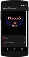 Maroon 5 Top Lyrics poster