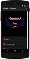 Maroon 5 Top Lyrics الملصق