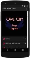 Owl City Top Lyrics Cartaz