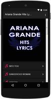 Ariana Grande Hits Lyrics Poster