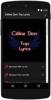 Celine Dion Top Lyrics poster