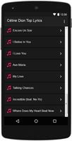 Celine Dion Top Lyrics تصوير الشاشة 2
